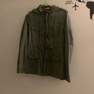 Army Green Multi-pocket jacket